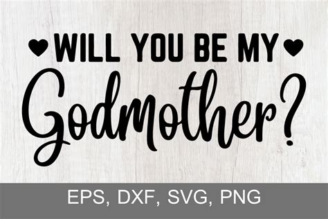 Will You Be My Godmother Graphic By Jenniecafeny · Creative Fabrica