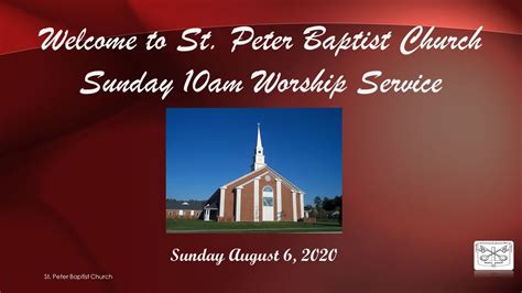 St Peter Baptist Church Glen Allen VA 2020 Live Stream YouTube