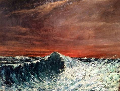 The Wave Gustave Courbet Ornans 1872 1873 French 1819 1877 Oil On