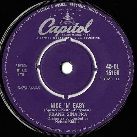 Frank Sinatra Nice N Easy 1960 Vinyl Discogs