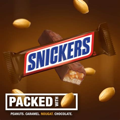 Buy Snickers Full Size Bulk Milk Chocolate Candy Bars 186 Ounce Pack