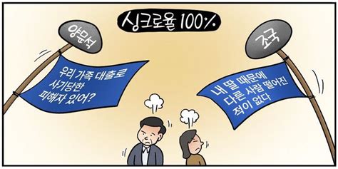 D 시사만평 피해자 있냐 양문석 어디서 들었더라 조국 싱크로율 100