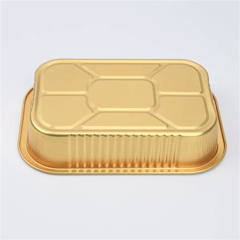 Ml Disposable Smoothwall Food Containers Colored Aluminum Gold Foil