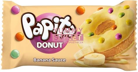 Papita Donut o smaku bananowym 40g 24szt 1 50zł szt Ceny i opinie