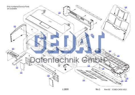 Epson L1800 Exploded Diagrams