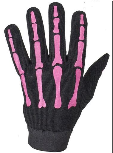 Skeleton Mechanics Gloves in Black and Pink - Similar to Storage Wars ...