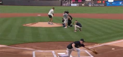 Video Victor Wembanyama Throws Out Wild Ceremonial First Pitch At