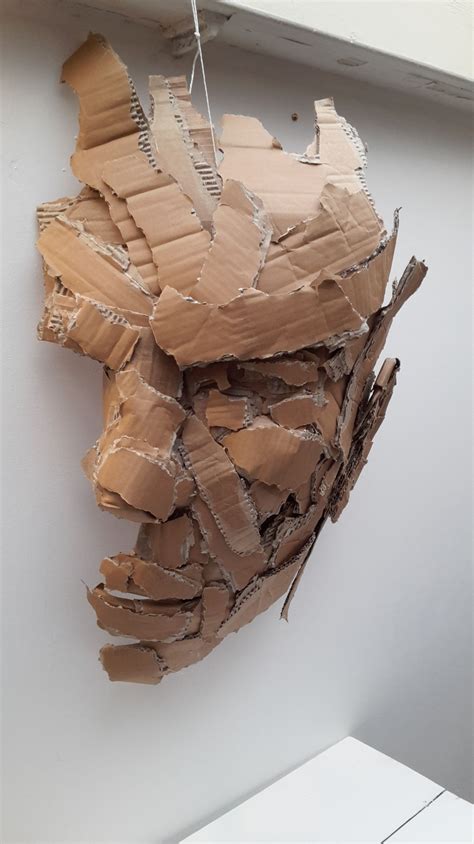 Carton Cardboard Art Cardboard Art Sculpture Contemporary Art