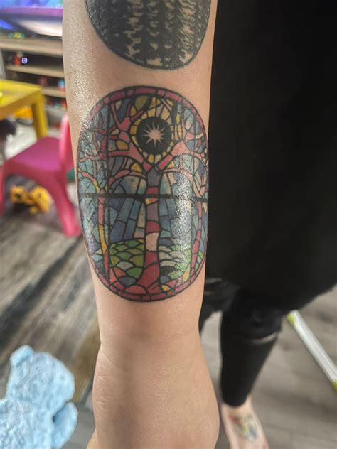 Update 66 Stained Glass Window Tattoo Super Hot In Cdgdbentre