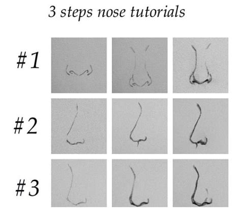 Nose drawings | Nose drawing, Drawings, Art