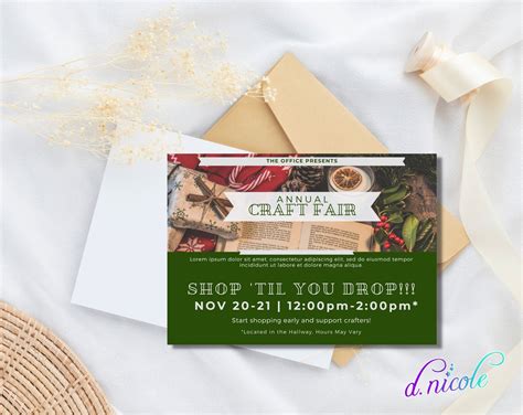 2 Craft Fair Flyer Templates, Editable in Canva Graphic Design Template ...