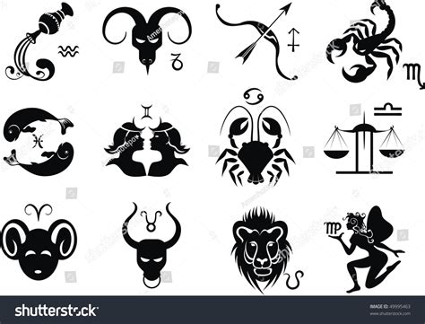 Zodiac Sign Vector 49995463 Shutterstock