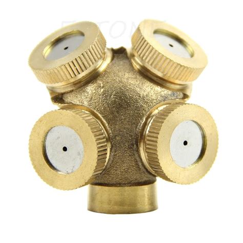 Holes Adjustable Brass Spray Misting Nozzle Gardening Sprinklers