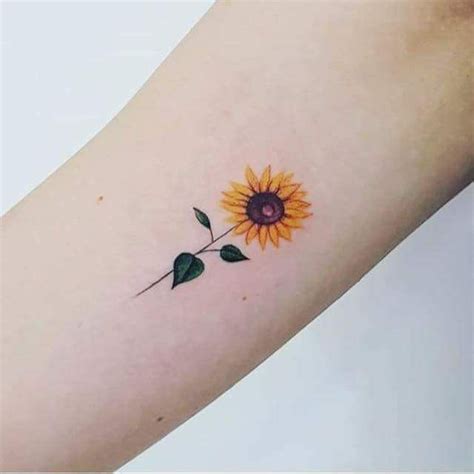 Total 42+ imagen mini tattoo girasol - Abzlocal.mx