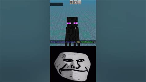 Ender Man Unlock Ultra Instinct 😶 Trollface Minecraftmeme Shorts