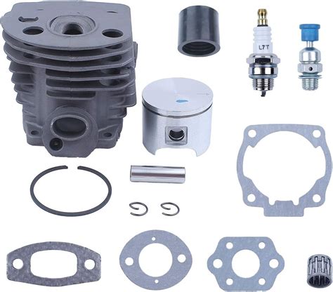 Nikasil 46mm Cylinder Piston Intake Manifold Kit For Husqvarna 51 55 Rancher Chainsaw