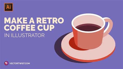 How To Create A Cute Vector Coffee Cup In Illustrator Isometricflat Illustration Style