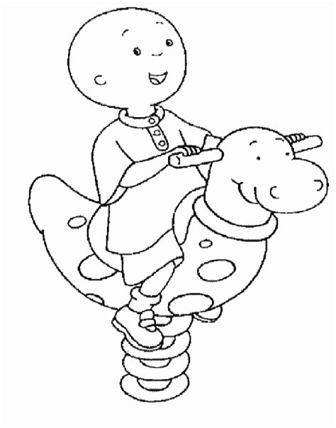 Caillou Dibujos Animados Dibujos Para Colorear E Imprimir Gratis