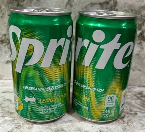 2 VOLLE 2023 Sprite Feiert 50 Jahre Hip Hop 7 5 Unzen Soda Pop Dosen