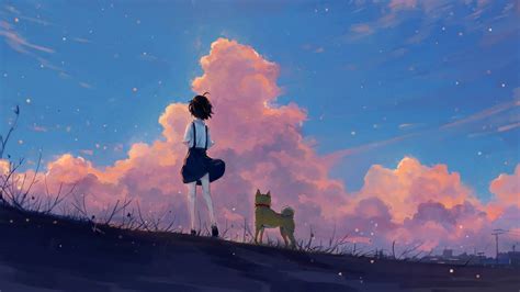 Download Hopeful Aesthetic Anime Art Desktop Wallpaper | Wallpapers.com