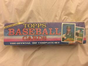 Topps Baseball Cards 1989 Complete Set Factory Sealed EBay