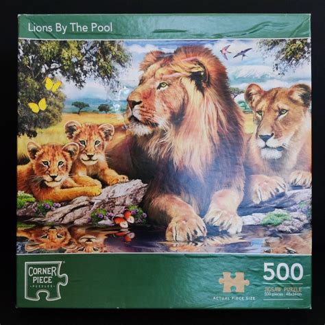 Corner Piece Lions Puzzles Bundle Counted Complete Hobbies Toys