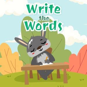 worksheet write  words