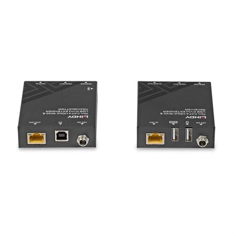 70m Cat6 Hdmi 4k60 Usb And Audio Kvm Extender From Lindy Uk