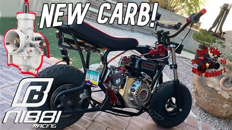 Installing New Nibbi Racing Carb Predator 212 Minibike YouTube