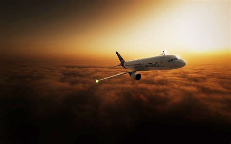 Airplane Sunset Wallpapers - Top Free Airplane Sunset Backgrounds ...