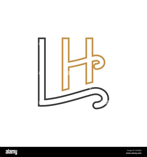 Plantilla De Dise O Vectorial De Logotipo Lh O Logotipo Hl Con La Letra