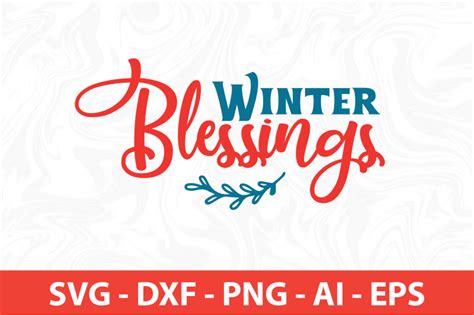 Winter Blessings Svg By Orpitabd Thehungryjpeg