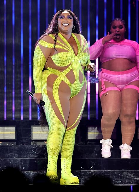 Lizzo Wears Neon Bedazzled Catsuit On Special Tour Ps Fashion