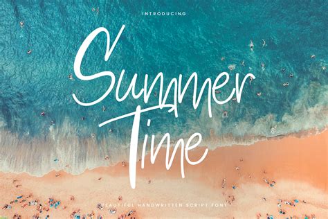 Summertime Font By Naulicrea · Creative Fabrica