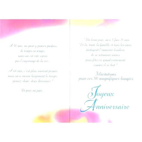 Texte De Carte Anniversaire 80 Ans Elevagequalitetouraine