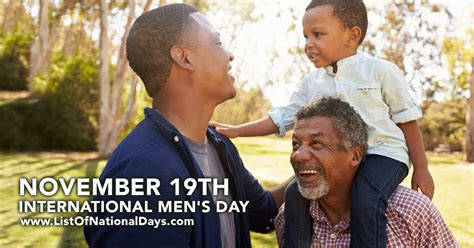 International Men's Day - List of National Days