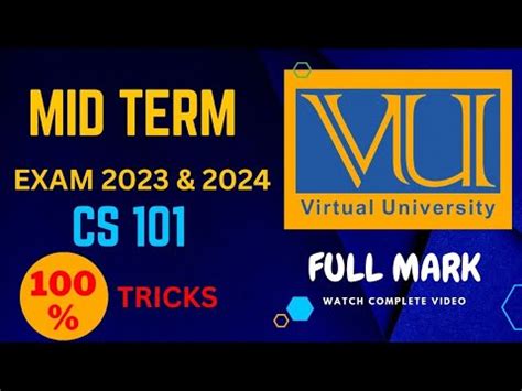 Mid Term Exam 2023 Complete Preparation 100 Complete Solution Mid