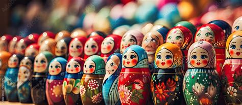 Russian Nesting Dolls Known As Matreshka Are Vibrant Dolls That Can Be