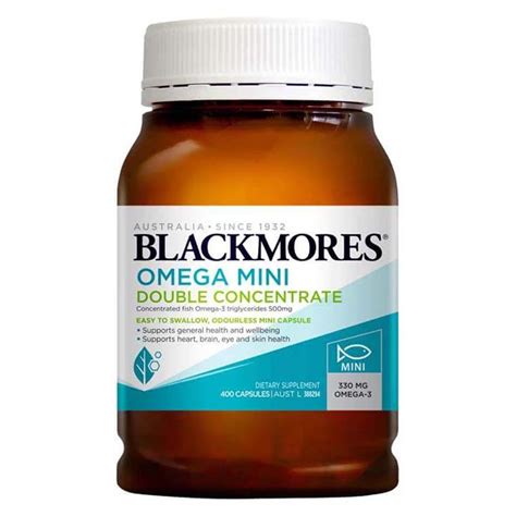 Blackmores Omega Mini Double Concentrate 400 Capsules Natonic