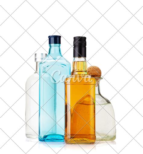 Various hard liquor bottles - Photos by Canva