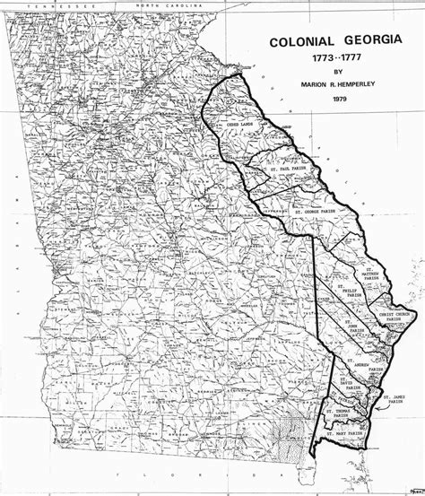 Map Of Georgia Colony In 1732 | secretmuseum