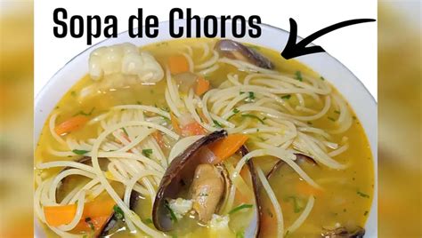 Sopa De Choros Video Receta Paso A Paso