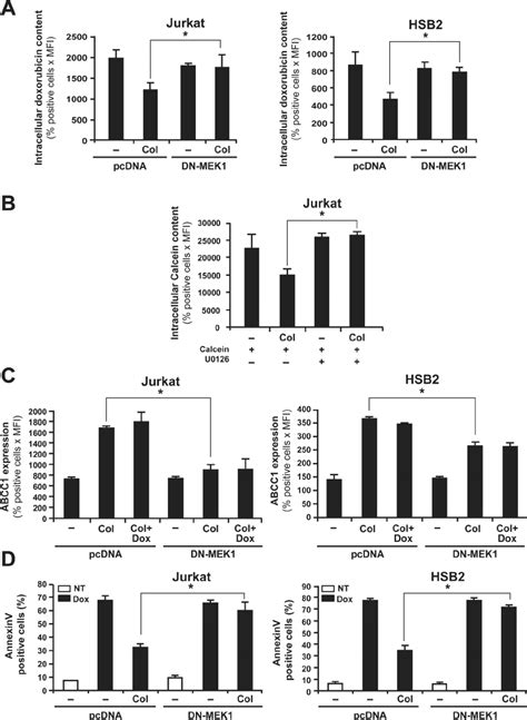 ERK Inhibition Abrogates Collagen Induced Drug Efflux ABCC1