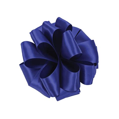 Royal Blue Double Faced Satin Ribbon In Enviropackaging