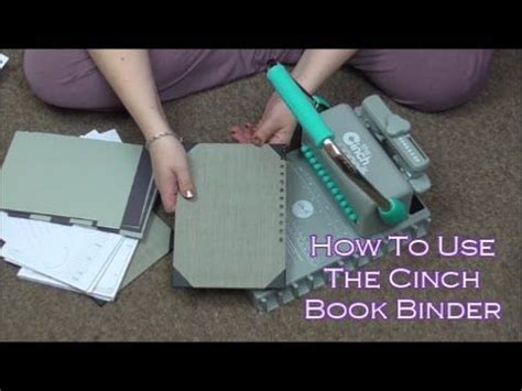 cinch book binding machine youtube book binding