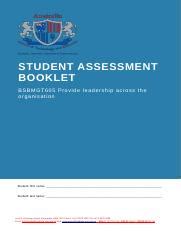 BSBMGT605 Student Assessment Booklet CB WP V2 0 ID 107314 Docx