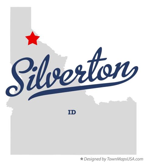 Map Of Silverton Id Idaho