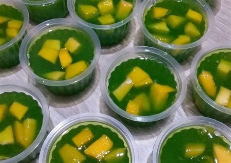 Resep Puding Melon Topping Mangga Oleh Aziyya Ra Cookpad