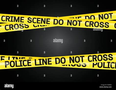 Crime Scene Danger Tapes Illustration Stock Vector Image And Art Alamy