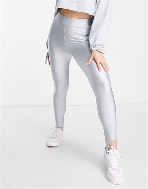 Puma Stirrup Leggings In Pastel Grey Asos